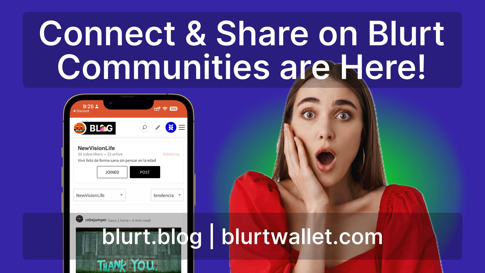 Communities Have Arrived on Blurt's Official Frontends — Blurt