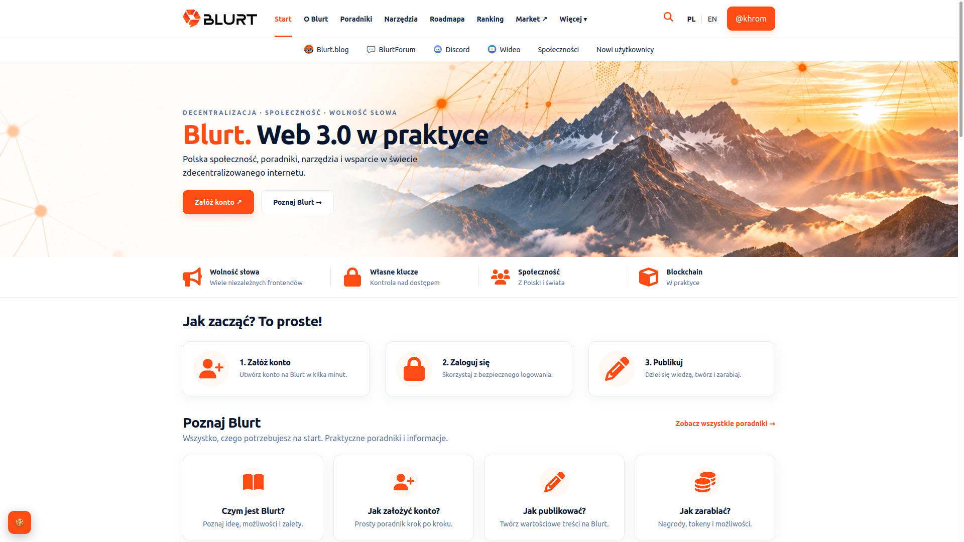 Blurt.pl Gets a Fresh New Look! A Modern Design, More Content, and Easier Access to the Blurt Ecosystem